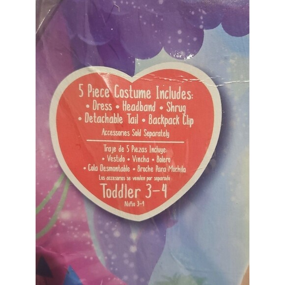 Enchantimals Bree Bunny GIRLS 5 Piece Costume TODDLER SIZE 3-4 - Picture 6 of 6